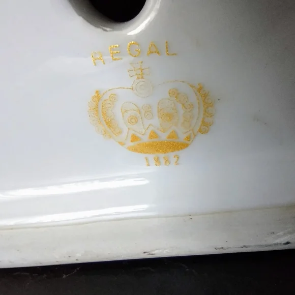 Vintage Floral Gold-Trimmed Footed Oblong Bowl - Picture 14 of 16